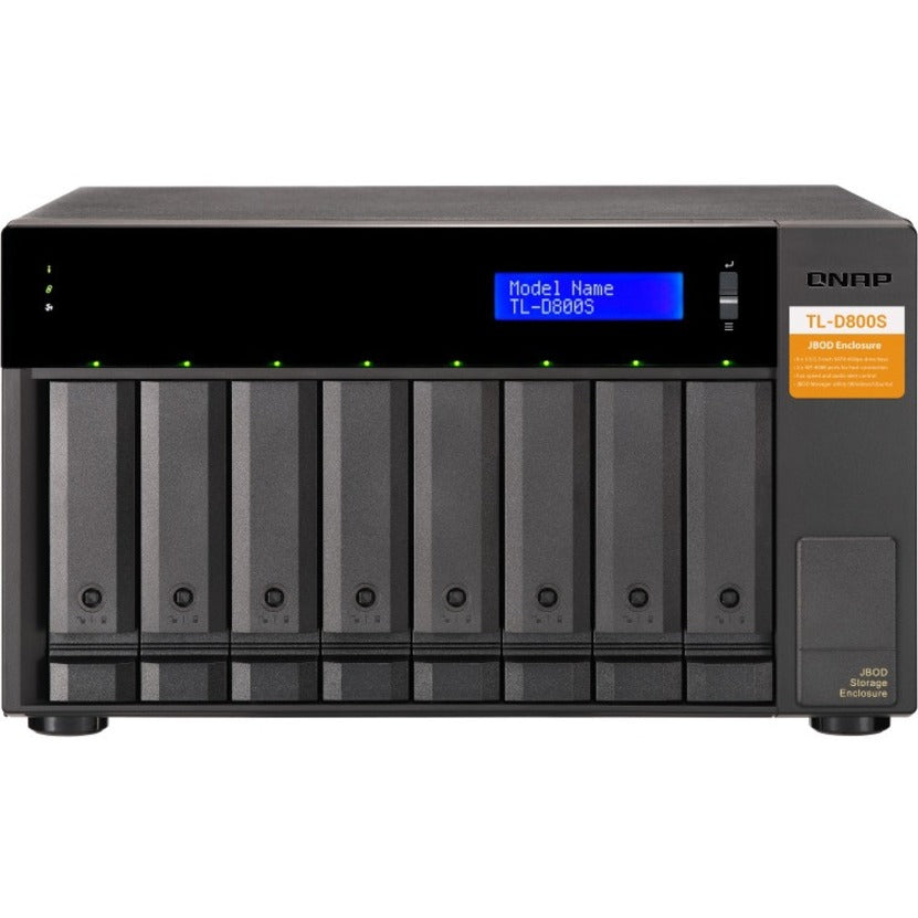 Boîtier de disque dur SATA/600 QNAP TL-D800S - Tour d'interface hôte mini-SAS TL-D800S-US
