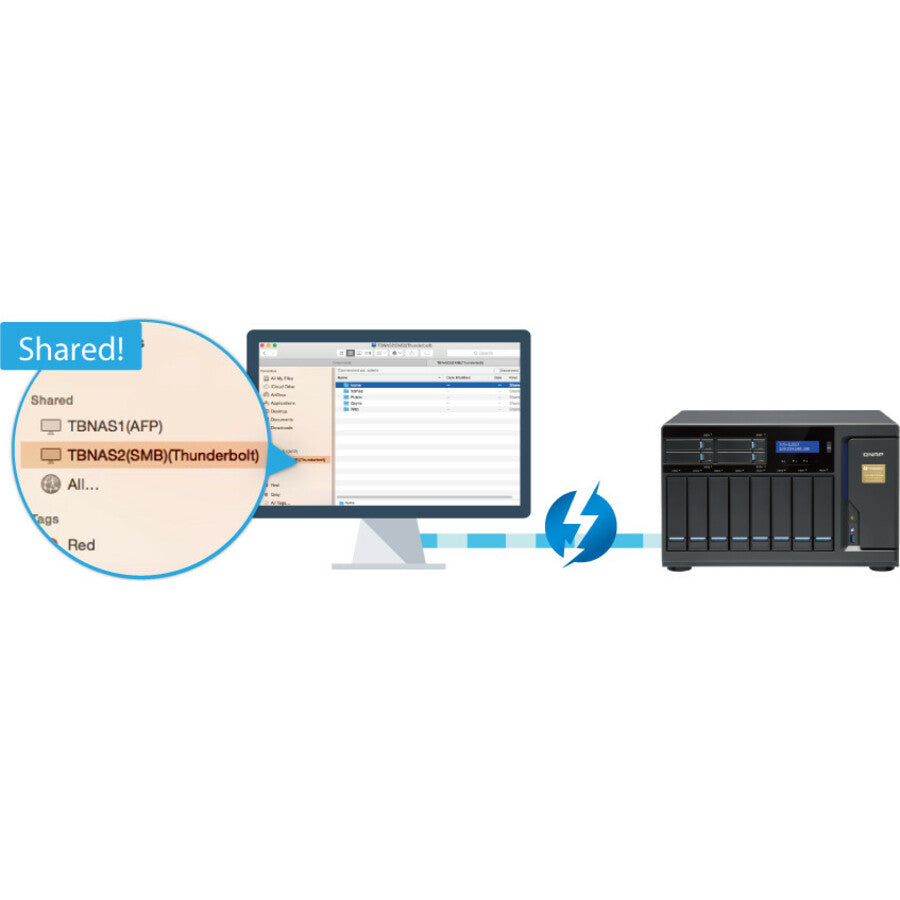 Système de stockage SAN/NAS/DAS QNAP Turbo NAS TVS-1282T-I7-64G TVS-1282T-I7-64G-US