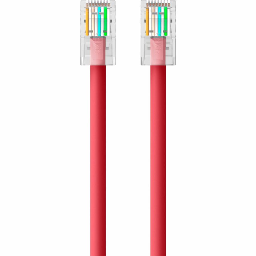 Câble de raccordement Ethernet Belkin CAT6, RJ45, M/M A3L980-25-RED
