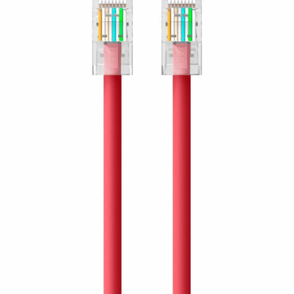 Câble de raccordement Ethernet Belkin CAT6, RJ45, M/M A3L980-25-RED