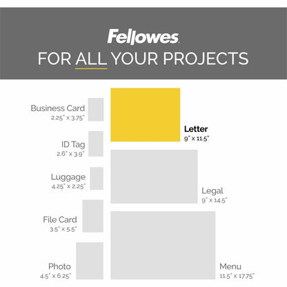 Fellowes ImageLast Thermal Laminating Pouches 52225