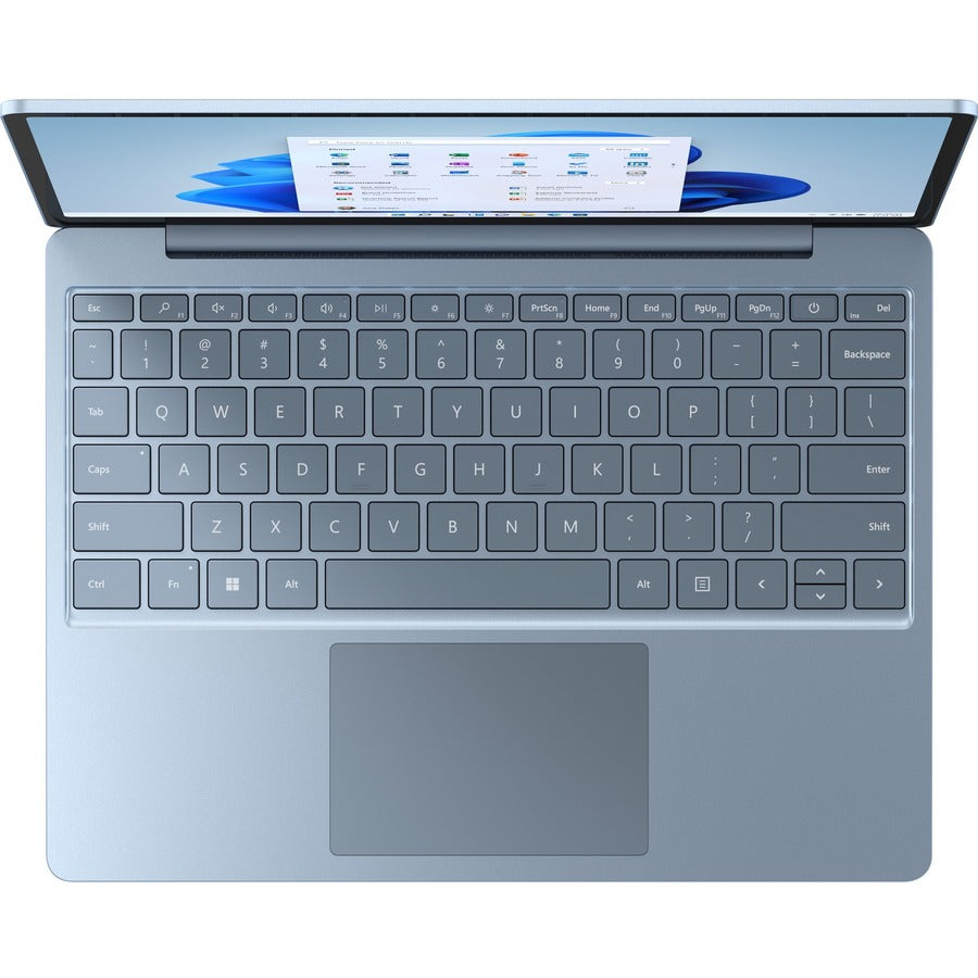 Ordinateur portable Microsoft Surface Laptop Go 2 12,4" à écran tactile - Intel Core i5 11e génération i5-1135G7 - 8 Go - SSD 128 Go - Bleu glacier 8QC-00037