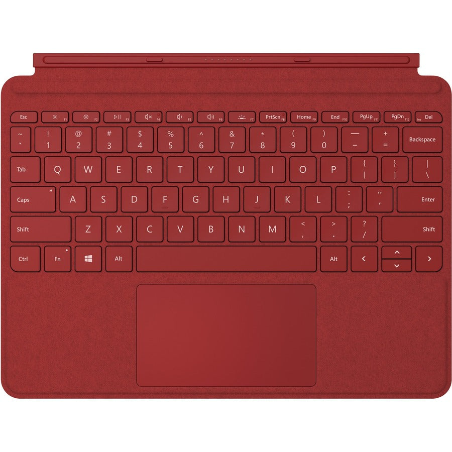 Étui clavier/housse Microsoft Type Cover pour Microsoft Surface Go 2, tablette Surface Go - Rouge coquelicot KCT-00061