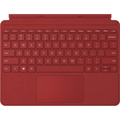 Étui clavier/housse Microsoft Type Cover pour Microsoft Surface Go 2, tablette Surface Go - Rouge coquelicot KCT-00061