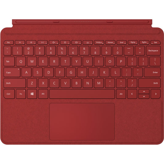 Étui clavier/housse Microsoft Type Cover pour Microsoft Surface Go 2, tablette Surface Go - Rouge coquelicot KCT-00061