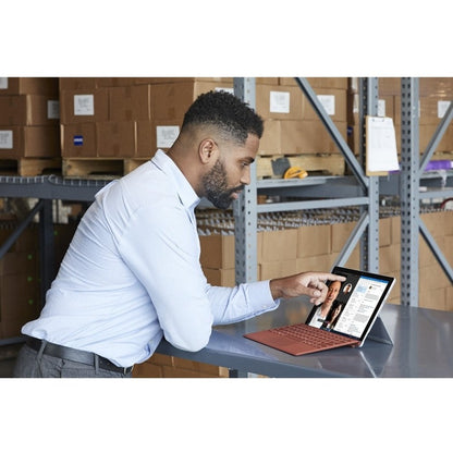 Étui clavier/housse Microsoft Type Cover pour Microsoft Surface Go 2, tablette Surface Go - Rouge coquelicot KCT-00061
