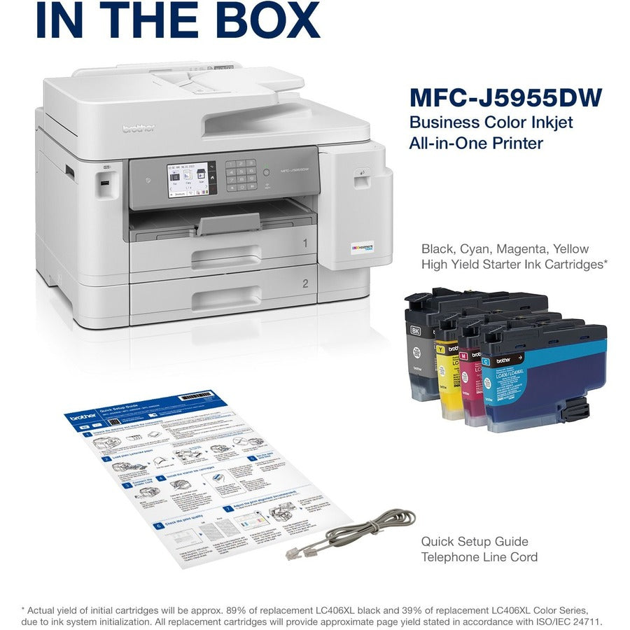 Imprimante multifonction à jet d'encre sans fil Brother Workhorse MFC-J5955DW - Couleur MFC-J5955DW