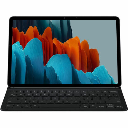 Samsung Keyboard/Cover Case (Book Fold) Samsung Galaxy Tab S8, Galaxy Tab S7 Tablet PC - Black EF-DT630BBEGCA