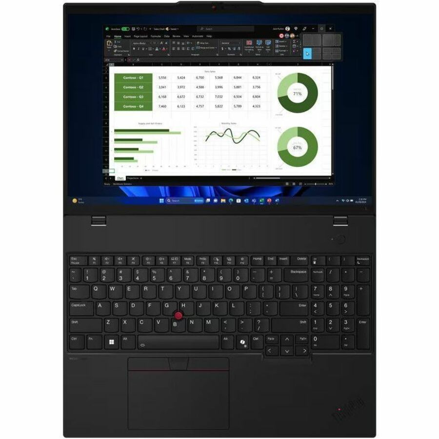 Ordinateur portable Lenovo ThinkPad L16 Gen 1 21L3001RUS 16" avec écran tactile - WUXGA - Intel Core Ultra 7 165U - Technologie vPro - 16 Go - SSD 512 Go - Clavier anglais - Noir 21L3001RUS