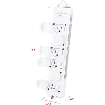 Parasurtenseur/protecteur de surtension à 6 prises CyberPower MPV615S MPV615S