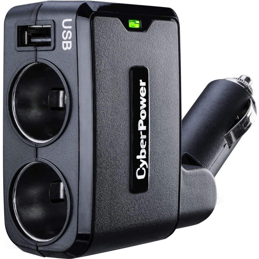 Ports d'alimentation mobiles CyberPower CPTDC1U2DC (2) ports CC et (1) port de chargement USB 2,1 A CPTDC1U2DC