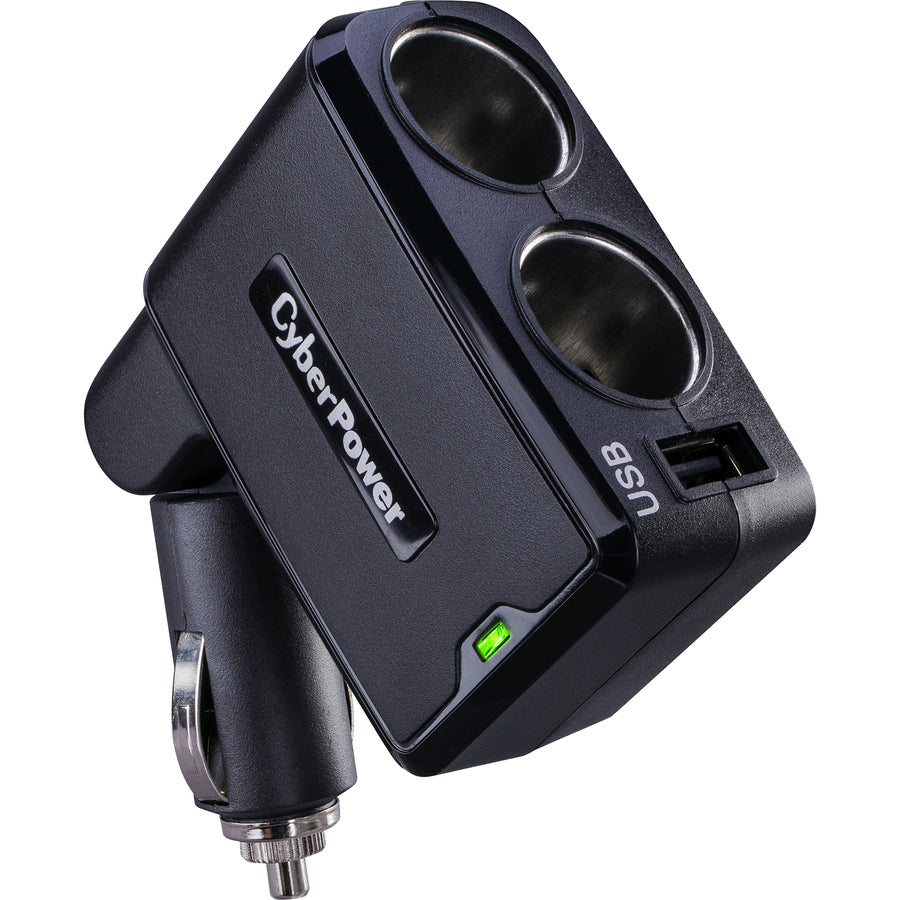 Ports d'alimentation mobiles CyberPower CPTDC1U2DC (2) ports CC et (1) port de chargement USB 2,1 A CPTDC1U2DC