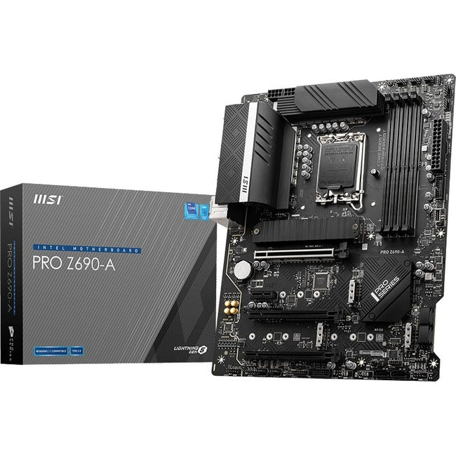 Carte mère de bureau MSI Z690-A - Chipset Intel Z690 - Socket LGA-1700 - Mémoire Intel Optane compatible - ATX PROZ690A