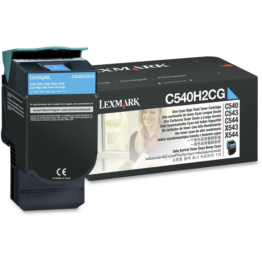 Cartouche de toner d'origine Lexmark C540H2CG