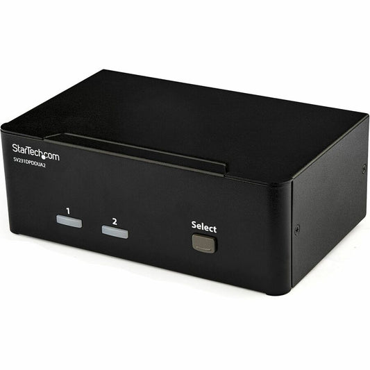 StarTech.com Commutateur KVM double écran DisplayPort à 2 ports - KVM DisplayPort - 4K 60 Hz SV231DPDDUA2