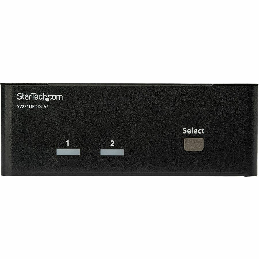 StarTech.com Commutateur KVM double écran DisplayPort à 2 ports - KVM DisplayPort - 4K 60 Hz SV231DPDDUA2