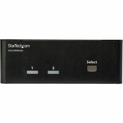 StarTech.com Commutateur KVM double écran DisplayPort à 2 ports - KVM DisplayPort - 4K 60 Hz SV231DPDDUA2