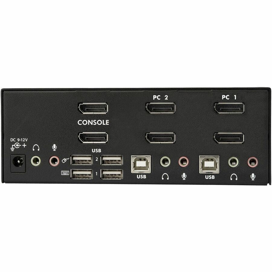 StarTech.com Commutateur KVM double écran DisplayPort à 2 ports - KVM DisplayPort - 4K 60 Hz SV231DPDDUA2