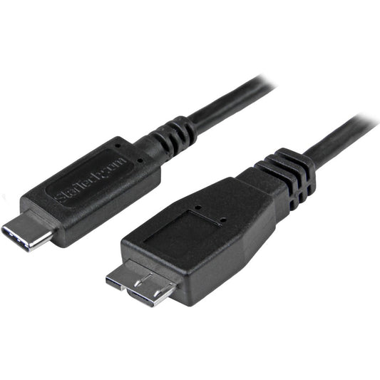 StarTech.com Câble USB C vers Micro USB de 0,5 m - M/M - Câble USB 3.1 (10 Gbit/s) - Câble USB 3.1 Type C vers Micro USB Type B USB31CUB50CM
