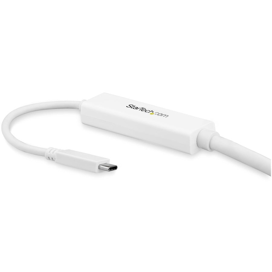 StarTech.com 9.8ft/3m USB C to DisplayPort 1.2 Cable 4K 60Hz - USB Type-C to DP Video Adapter Monitor Cable HBR2 - TB3 Compatible - White CDP2DPMM3MW