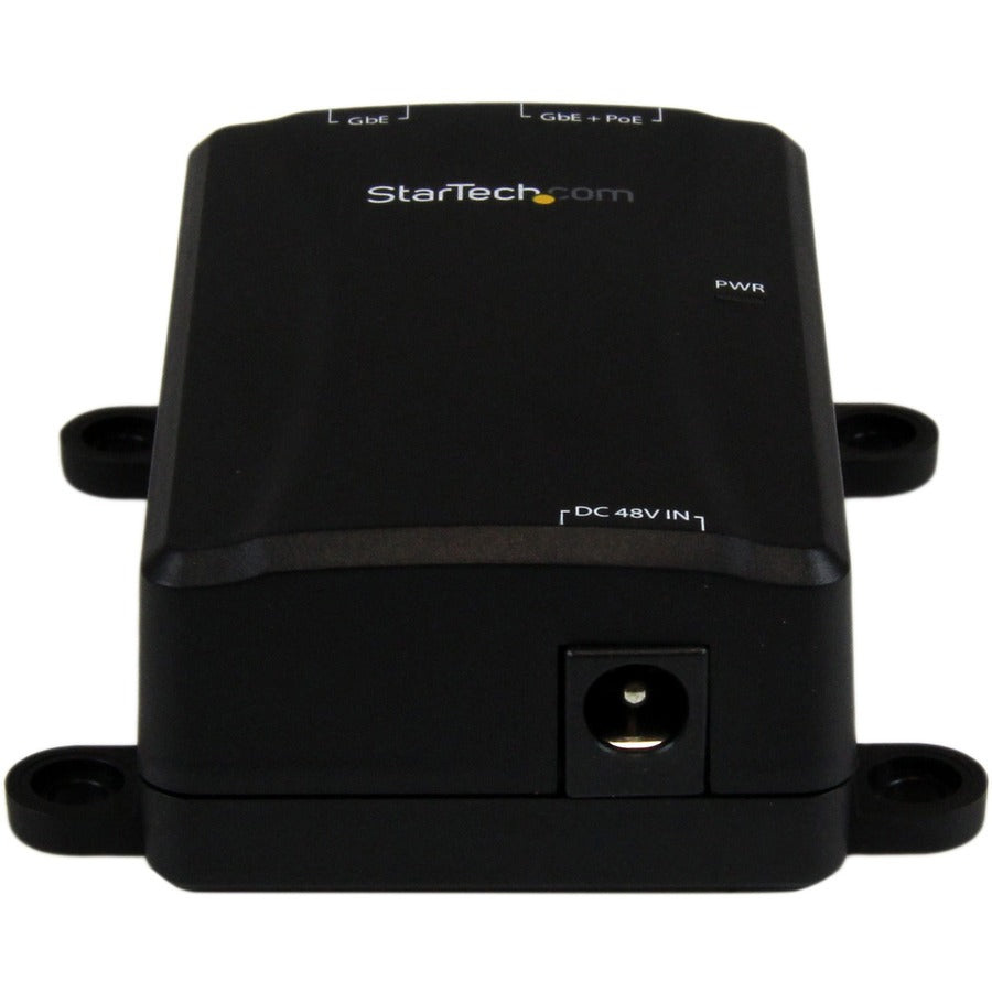 StarTech.com Injecteur Power over Ethernet PoE Gigabit 1 port 48 V/30 W - 802.3at/802.3af - Montage mural POEINJ1G