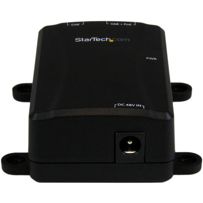StarTech.com Injecteur Power over Ethernet PoE Gigabit 1 port 48 V/30 W - 802.3at/802.3af - Montage mural POEINJ1G