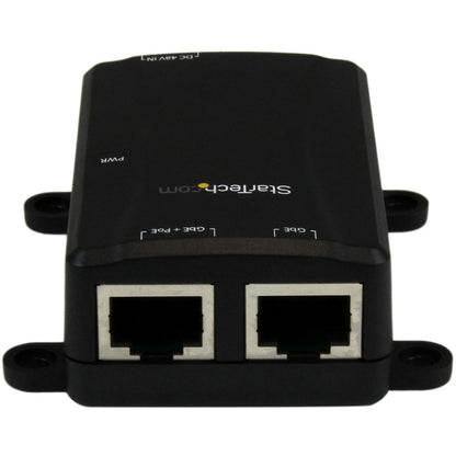 StarTech.com Injecteur Power over Ethernet PoE Gigabit 1 port 48 V/30 W - 802.3at/802.3af - Montage mural POEINJ1G