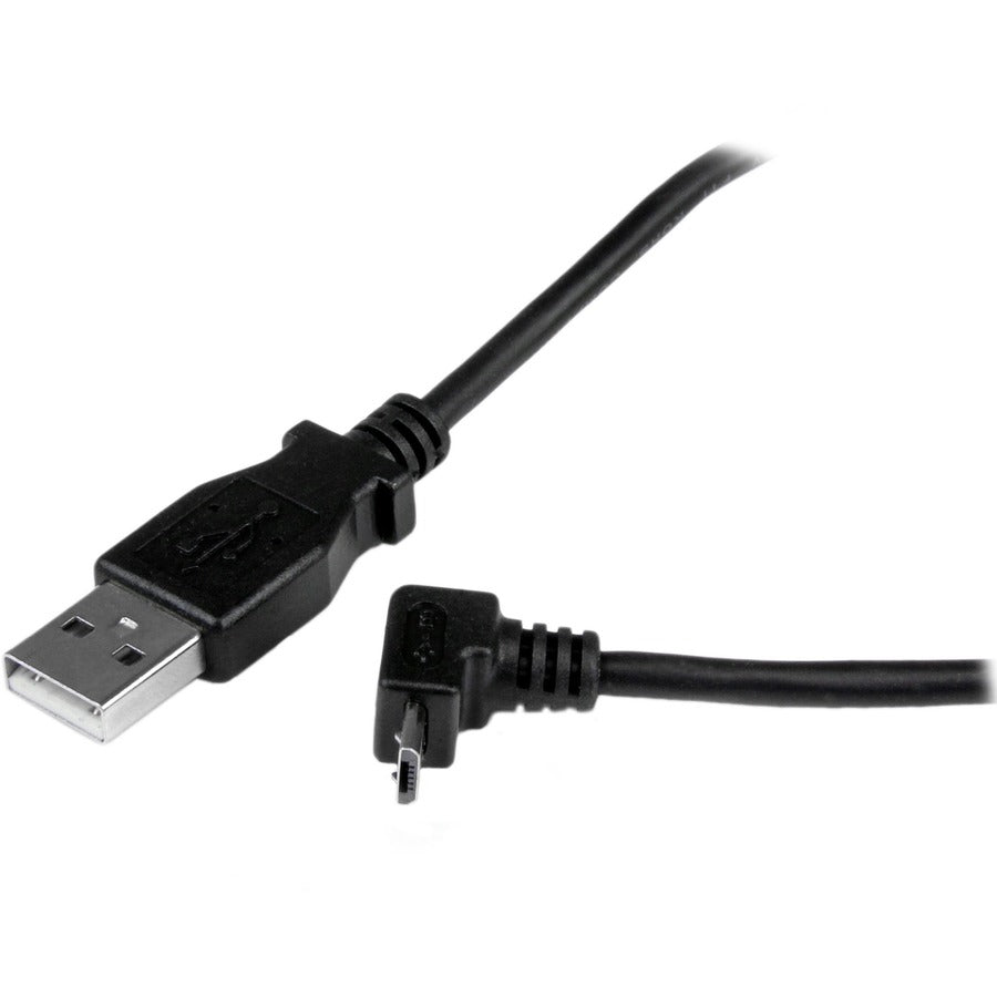 Câble micro USB StarTech.com de 2 m - A vers Micro B coudé vers le haut USBAUB2MU