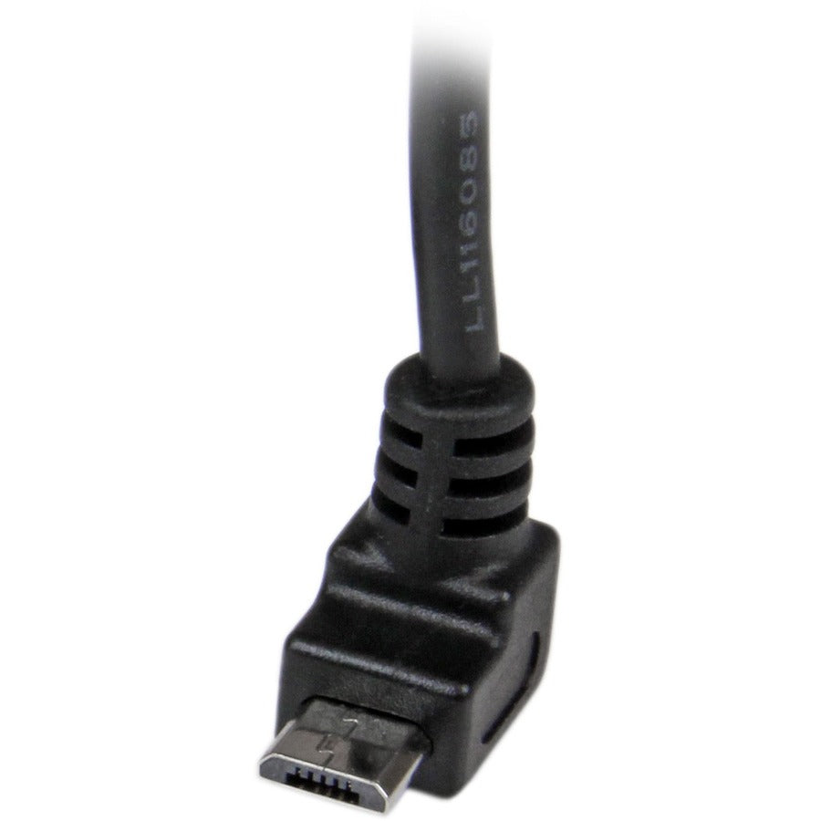 Câble micro USB StarTech.com de 2 m - A vers Micro B coudé vers le haut USBAUB2MU