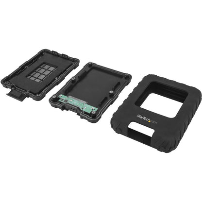 StarTech.com USB 3.1 External Hard Drive Enclosure 10Gbps - IP65 - 2.5 SATA SSD / HDD Rugged USB Type C Hard Drive Enclosure S251BRU31C3