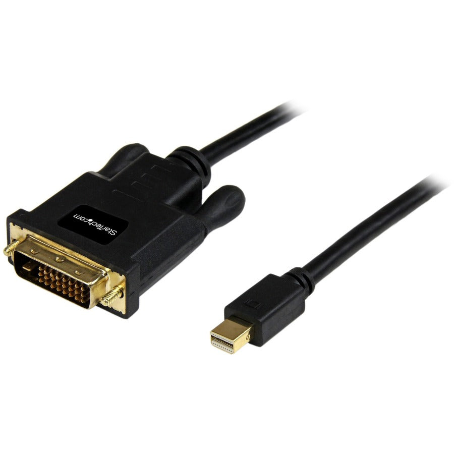StarTech.com Câble Mini DisplayPort vers DVI de 3 m, câble adaptateur/convertisseur Mini DP vers DVI-D, vidéo 1080p, moniteur/écran mDP 1.2 vers DVI MDP2DVIMM10B