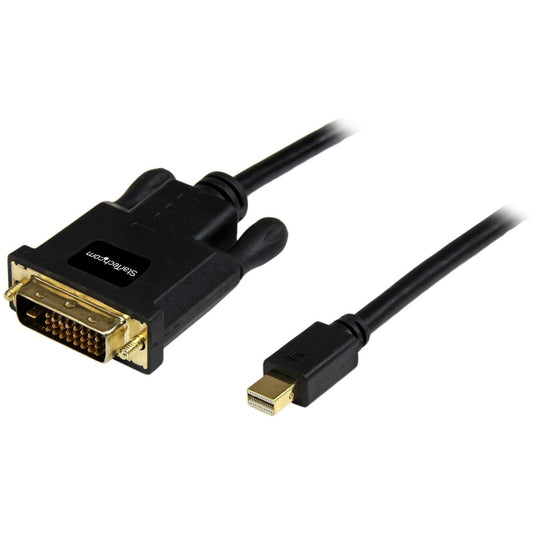 StarTech.com Câble Mini DisplayPort vers DVI de 3 m, câble adaptateur/convertisseur Mini DP vers DVI-D, vidéo 1080p, moniteur/écran mDP 1.2 vers DVI MDP2DVIMM10B