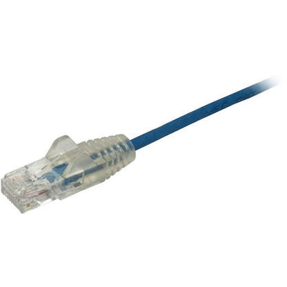 Câble CAT6 StarTech.com de 30 cm - Cordon de raccordement CAT6 fin - Bleu - Connecteurs RJ45 anti-accrocs - Câble Gigabit Ethernet - 28 AWG - LSZH (N6PAT1BLS) N6PAT1BLS