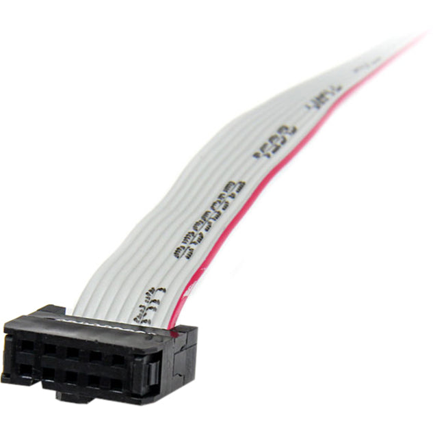 StarTech.com Support de port série DB9 1 port 16 pouces vers connecteur 10 broches - Profil bas PLATE9M16LP
