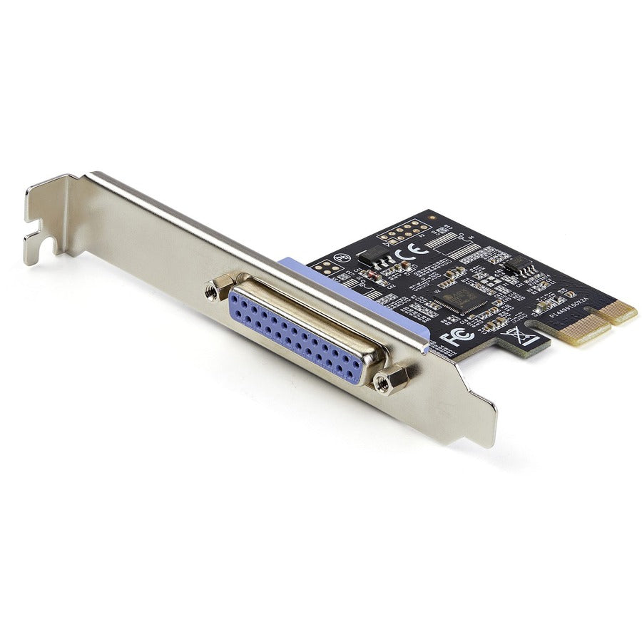 StarTech.com Carte PCIe parallèle à 1 port, carte adaptateur PCI Express vers parallèle DB25 LPT, contrôleur d'extension de bureau pour imprimante, SPP/ECP PEX1P2