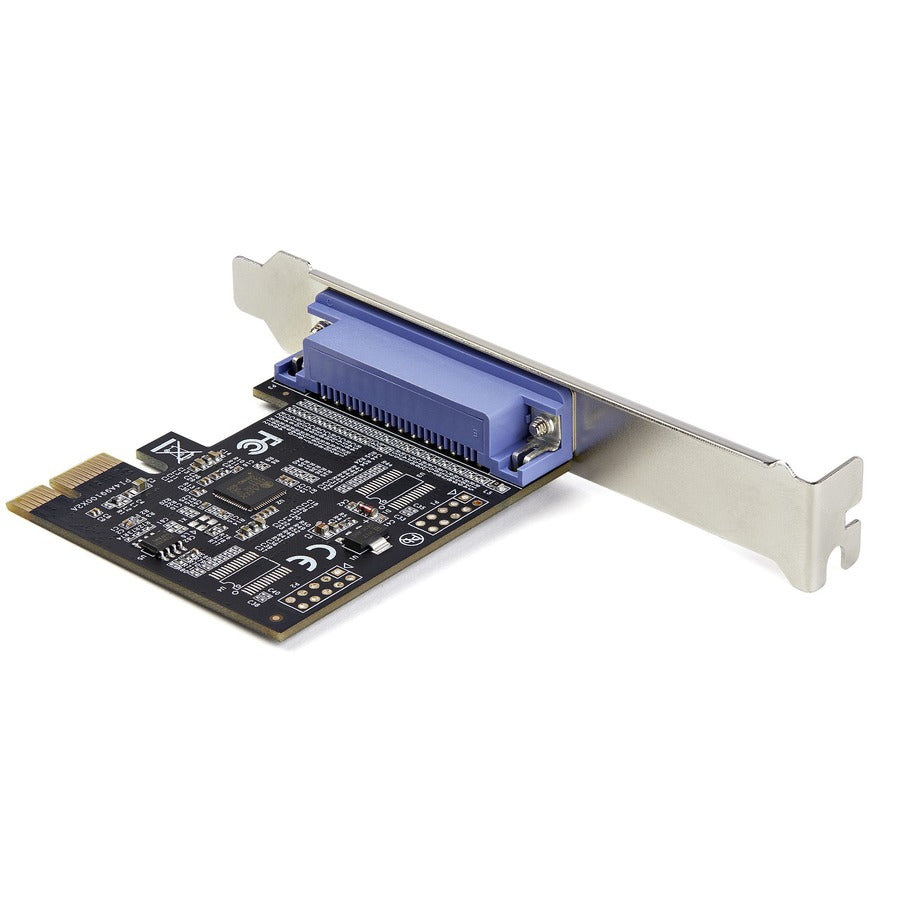 StarTech.com Carte PCIe parallèle à 1 port, carte adaptateur PCI Express vers parallèle DB25 LPT, contrôleur d'extension de bureau pour imprimante, SPP/ECP PEX1P2