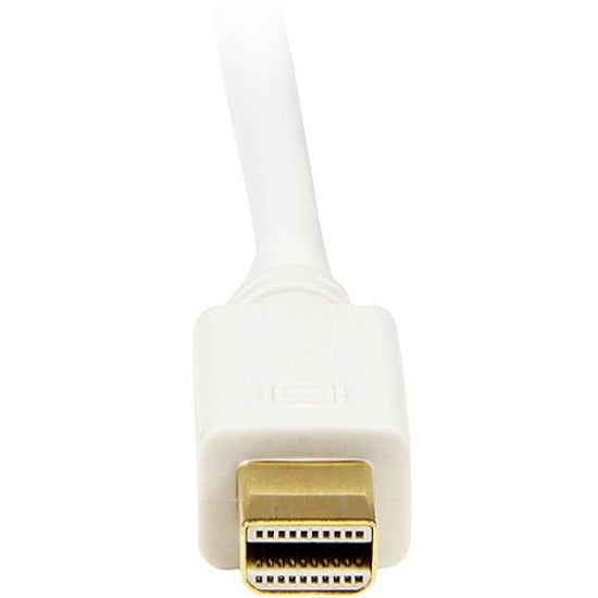 StarTech.com Câble adaptateur convertisseur Mini DisplayPort vers DVI de 0,9 m - Mini DP vers DVI 1920 x 1200 - Blanc MDP2DVIMM3W