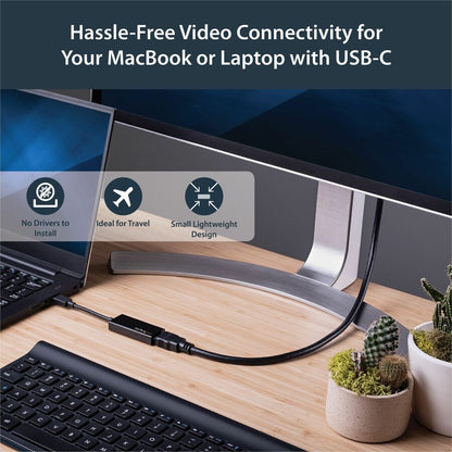 StarTech.com - Adaptateur USB-C vers HDMI - 4K 30 Hz - Noir - Adaptateur USB Type-C vers HDMI - USB 3.1 - Compatible Thunderbolt 3 CDP2HD