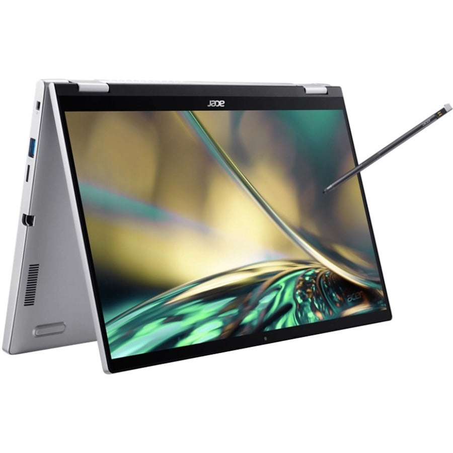 Acer Spin 3 SP314-55N SP314-55N-536K Ordinateur portable convertible 2 en 1 à écran tactile 14" - Full HD - Intel Core i5 12e génération i5-1235U - 8 Go - SSD 512 Go - Clavier anglais (États-Unis), français - Argent pur NX.K0QAA.001