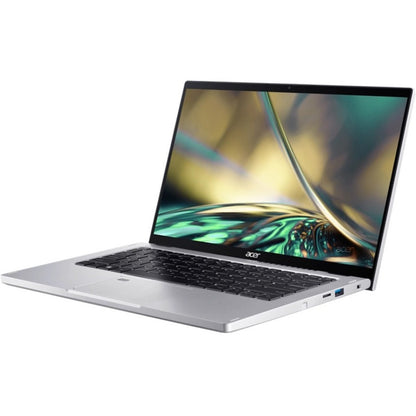 Acer Spin 3 SP314-55N SP314-55N-536K Ordinateur portable convertible 2 en 1 à écran tactile 14" - Full HD - Intel Core i5 12e génération i5-1235U - 8 Go - SSD 512 Go - Clavier anglais (États-Unis), français - Argent pur NX.K0QAA.001