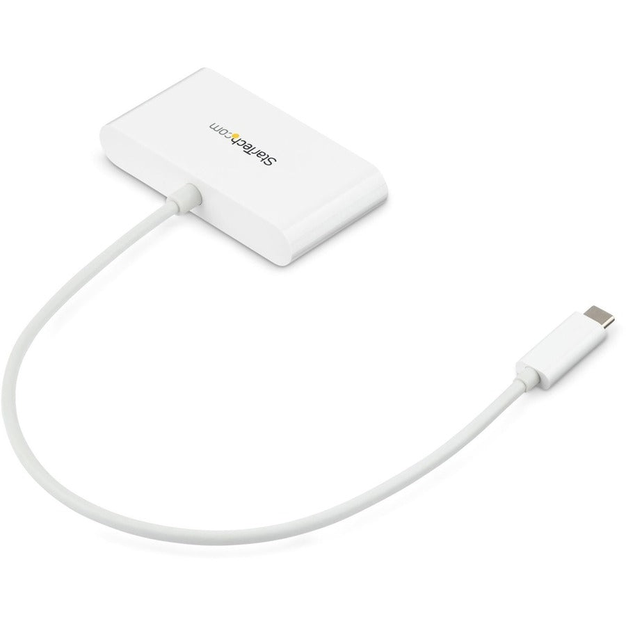 StarTech.com Hub USB C 3 ports avec Gigabit Ethernet - USB-C vers 3x USB-A - USB 3.0 - Blanc - Hub USB avec GbE - Adaptateur USB-C vers USB - Hub USB Type C HB30C3A1GEA