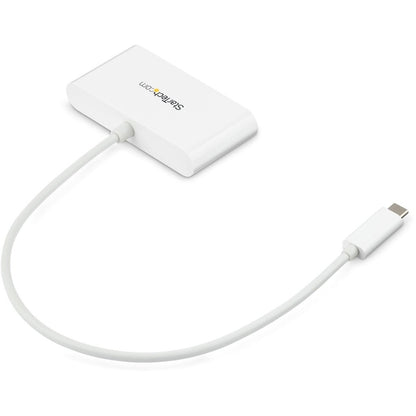 StarTech.com Hub USB C 3 ports avec Gigabit Ethernet - USB-C vers 3x USB-A - USB 3.0 - Blanc - Hub USB avec GbE - Adaptateur USB-C vers USB - Hub USB Type C HB30C3A1GEA