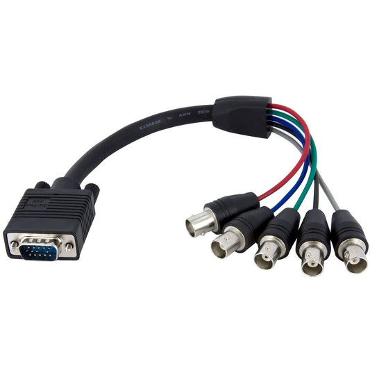 Câble d'écran coaxial StarTech.com VGABNCMF1 vers 5 BNC RGBHV HD15 VGA vers 5 BNC de 30 cm