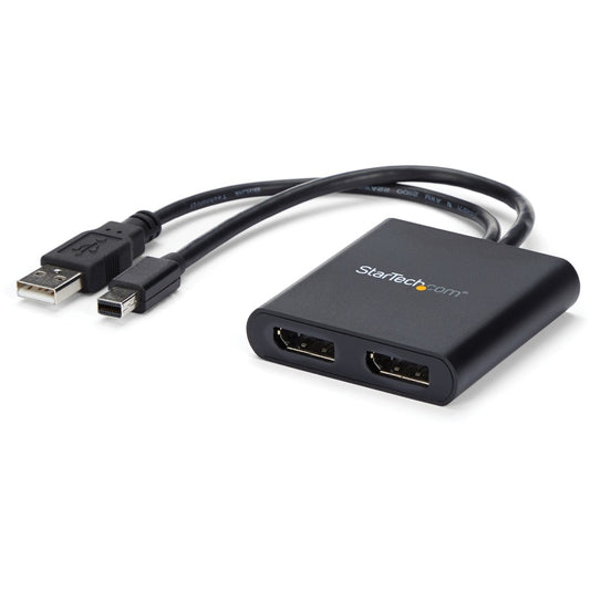 Adaptateur multi-écrans StarTech.com à 2 ports, Mini DisplayPort vers hub DP MST, double 4K 30 Hz, répartiteur vidéo pour mode bureau étendu, Windows MSTMDP122DP