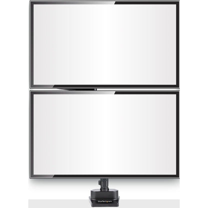 StarTech.com Support de bureau pour écran double, hauteur réglable, support de moniteur entièrement mobile pour 2 écrans VESA jusqu'à 32 pouces (17,6 lb/8 kg) ARMDUALPIVOT