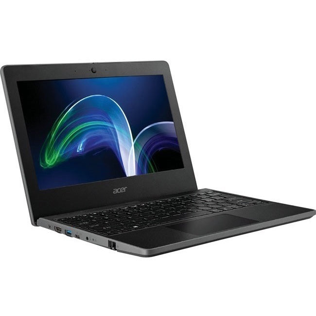 Acer TravelMate Spin B3 B311R-32 TMB311R-32-C0CC Ordinateur portable convertible 2 en 1 à écran tactile 11,6" - HD - Intel Celeron N5100 - 4 Go - Mémoire flash 128 Go - Clavier anglais - Noir schiste NX.VQWAA.005