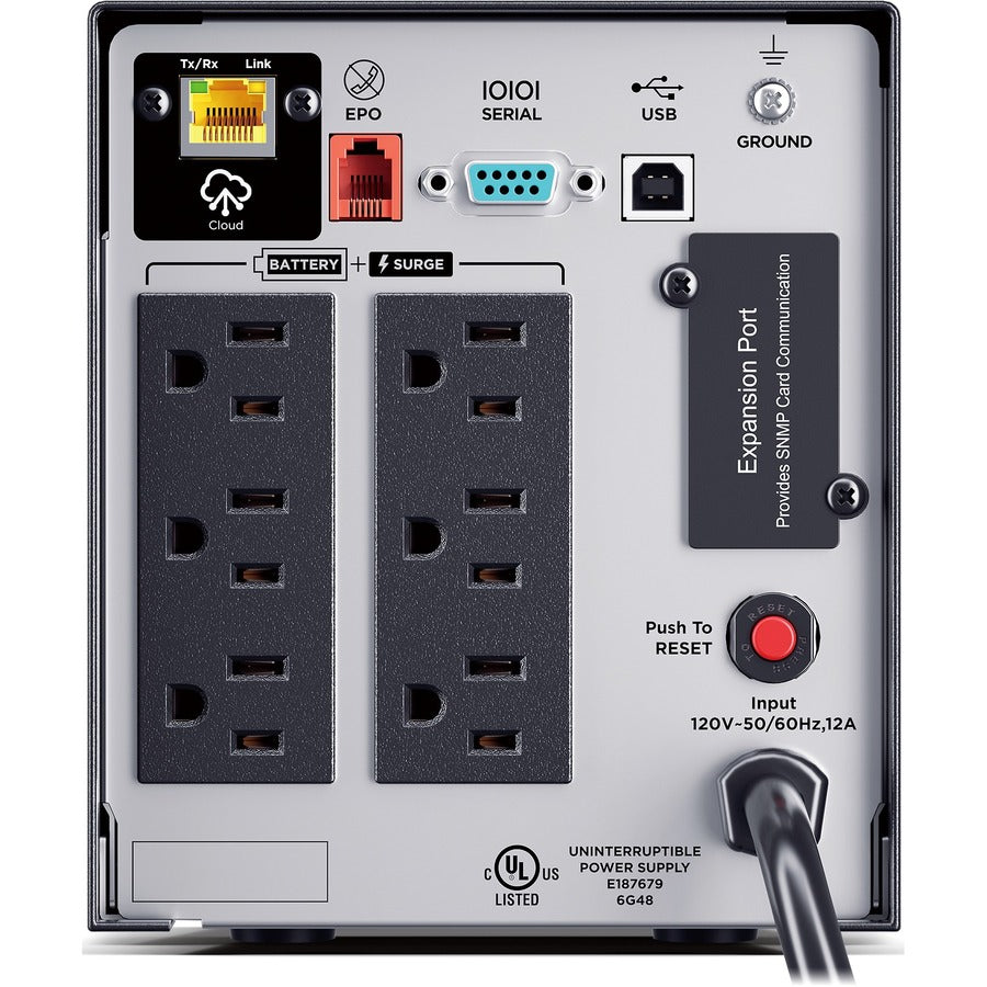 Onduleur mini-tour 750 VA CyberPower Smart App Sinewave PR750LCD3C PR750LCD3C