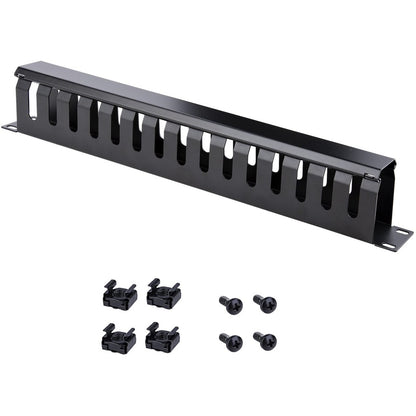 StarTech.com Panneau de gestion des câbles pour rack 1U avec couvercle CMDUCT1UX