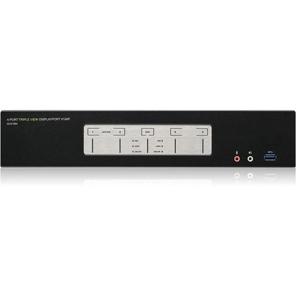 Commutateur KVMP DisplayPort 4 ports 4K Triple View IOGEAR avec concentrateur USB 3.0 (TAA) GCS1964