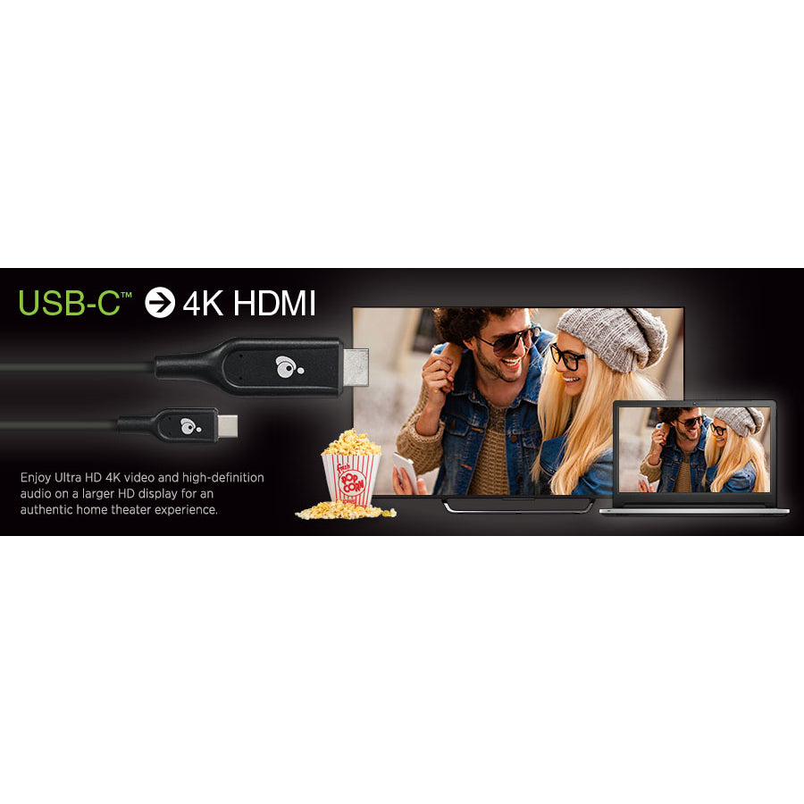 Câble USB-C vers HDMI 4K IOGEAR de 2 m (6,6 pi) G2LU3CHD02